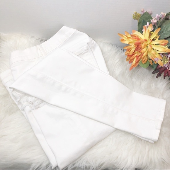 J Brand Super Skinny Distressed White Jeans - Picture 1 of 6